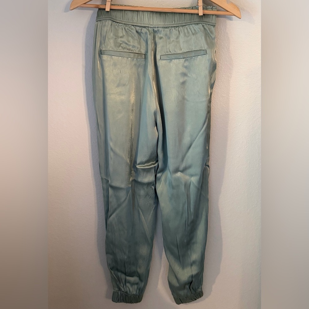 Zara Light Green Satin Effect Jogger Size XS - Picture 6 of 10